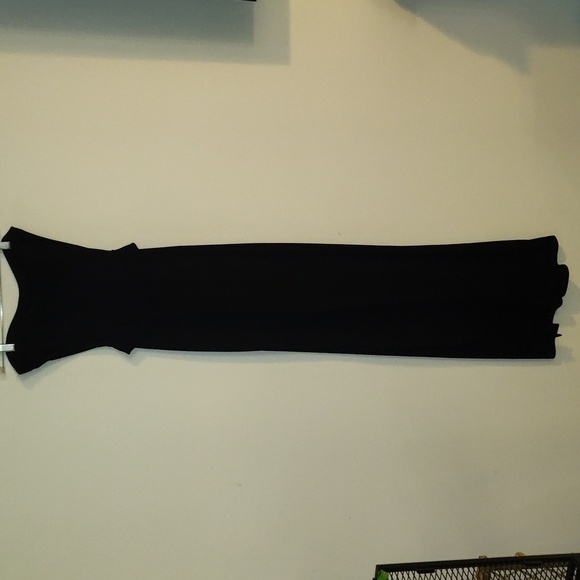 White House Black market jumper romper size large wide leg strapless - Picture 1 of 8